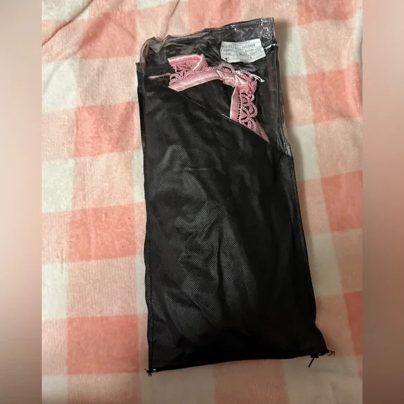 New Black and White Striped with Pink accents Boned Underbust corset - Picture 2 of 6